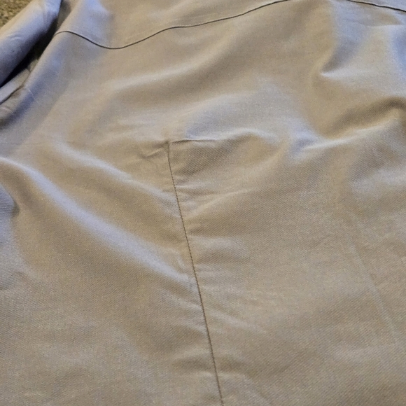 Beotyshow Men's Stretch Grey Button-Up Shirt Long Sleeves Men XX-Large Boxy Chef - Picture 6 of 14